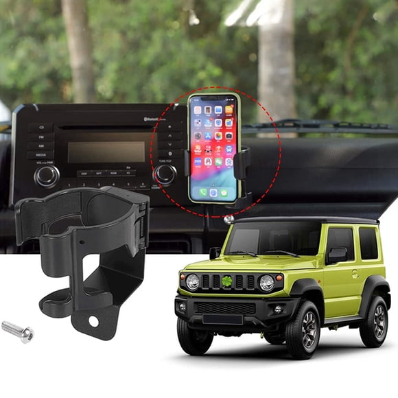 2X for Jimny 2019-2021 JB74 JB64 Mount Phone Holder Multifunction Water Cup Drink Stand Bracket Stand GPS Mount