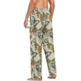 thumbnail image 6 of FREEAMG Flowers and Butterflies Pajama Pants for Men, Men's Separate Bottoms, Comfortable Sleep Lounge Pj Pants, 6 of 7