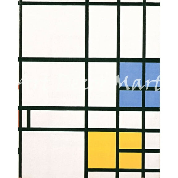 Composition London-Mondrian - CANVAS OR FINE PRINT WALL ART