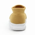 thumbnail image 4 of Baby High Top Sneakers for Girls Boys Lightweight Non Slip Breathable Knit Walking Barefoot Shoes, 4 of 6