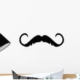thumbnail image 1 of Refined Artist Silly Mustache Wall Decal Sticker, Wallmonkeys Peel & Stick Vinyl Graphic (12 in W x 8 in H, 1 of 4