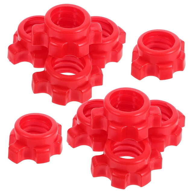 Raindrops 10 Pcs Colliers de Verrouillage Rouges pour Haltères Pinces pour Barre Serrage Rapide et Libération