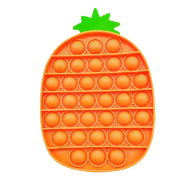 Cartera De Silicona Juguete De Descompresión Cartera De Burbujas Piña Zanahoria Bolsa De Almacenamiento Para Niños sonducket AP006913-02