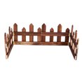 thumbnail image 4 of HORIALENCE 1 Set Brown Wood Fencing Anti-corrosive Decorative Outdoor Fence For Christmas, 4 of 7