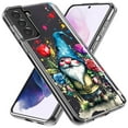 thumbnail image 2 of MUNDAZE Samsung Galaxy S10 Plus Shockproof Clear Hybrid Protective Phone Case Gnome Red Purple Blue Roses Garden Cover, 2 of 5