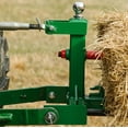 thumbnail image 3 of Titan Attachments 3 Point Gooseneck Tractor Trailer Hitch, 43" Hay Bale Spear and Stabilizers, Fits Category 1 Tractors, Green Finish, 2" Receiver Hitch, 2 5/16" Gooseneck Ball, 3 of 10