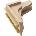 thumbnail image 6 of 4"W x 4"D x 8"H Wide Bryant Rough Cedar Woodgrain TimberThane Corbel, Primed Tan, 6 of 6