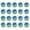 Blue, variant on TIELUTT 20Pcs/Pack Rainbow Stripe Foam Sponge Swing Practice Training Live Us Open Tennis Home Tennis Needohball Tennis Items Tennis Training