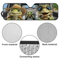 thumbnail image 6 of Garronmavis Turtle Family Driving Windshield Sun Shade Compatible with Jeep Wrangler JK JL Windshield Shade Bolck UV Rays & Protect Car Interior, 6 of 6