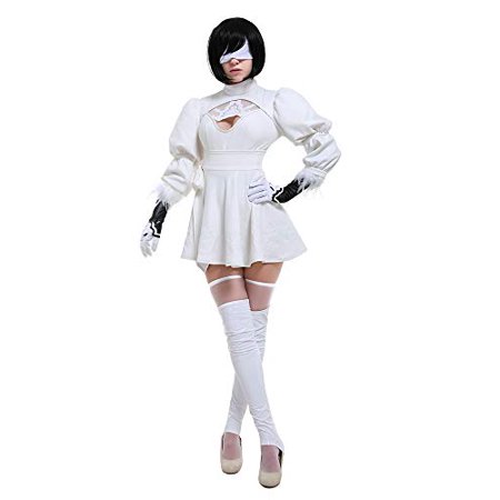 miccostumes Women’s White Two-Piece Dress Outfit No 2 Type B Cosplay