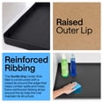 thumbnail image 3 of GORILLA GRIP Waterproof Silicone Under Sink Mat with Lip for Kitchen and Bathroom, 46 x 22 in, Black, 3 of 9