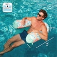 thumbnail image 3 of Big Joe Noodle Sling XL Pool Float, Sweet Shells Peach, Doubled-Sided Mesh, Quick Draining Fabric, No Inflation Needed, 3 of 8