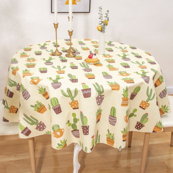 Round Vinyl Tablecloths