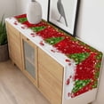 thumbnail image 4 of Christmas Tree Table Runner 120 Inches Long Farmhouse Dress Scarves, Red Winter Pine Branches Balls Snowflakes Dining Tablerunner for Coffee Table/Kitchen Island/Party Décor, 13" x 120", 4 of 8