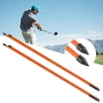 thumbnail image 1 of Bâtons d'Alignement de Golf, Bâtons d'Alignement de Golf en Fibre de Verre 2 Sections Pliables Indicateur de Direction de Golf Aide de Tige, 1 of 7