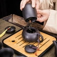 thumbnail image 5 of Chinese Teawere Retro Designer Cool Purple Sand Ceramic Teapot Set Travel Kong Fu Tea Kit Gift Porcelain Purple Sand Pot Infuser, 5 of 6