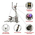 thumbnail image 3 of Sunny Health & Fitness Magnetic Elliptical Trainer Elliptical Machine w/ Tablet Holder, LCD Monitor and Heart Rate Monitoring - SF-E3810, 3 of 6