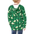 thumbnail image 4 of chaqlin Dinosaur Zip up Hoodies for Girls Boys Size 6-7 Casual Zipper Hooded Sweatshirt Music Notes Long Sleeve Hoodie Jacket Winter Sweaters with Pocket, 4 of 7