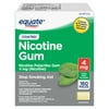 Equate Coated Nicotine Polacrilex Gum 4 mg, Mint Flavor, 160 Count