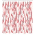 thumbnail image 3 of Ambesonne Abstract Shower Curtain, Watercolor Paint Smear, 69"Wx75"L, Coral White, 3 of 3