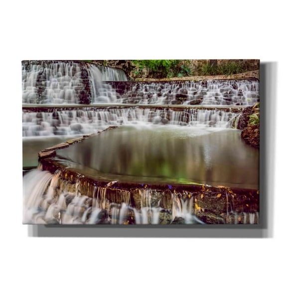 Epic Graffiti 'Riverwalk Waterfall 3' by Grace Fine Arts Photography, Canvas Wall Art, 26"x18"