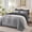 Grey, variant on BDEUS Twin Comforter Set 4 Pieces,Comforter Set,Bed in a Bag, Bedding Set with Comforter,Fitted Sheet,Flat Sheet,Pillowcase, All Season