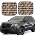 thumbnail image 1 of Easygdp Toile pour Chien Teckel pour 2 Pcs Pare-Soleil Pliable pour Voiture, SUV, Camion-Petit, 1 of 6