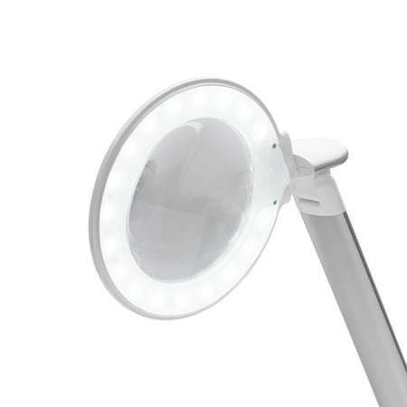 Daylight Company U25200 Halo Table, Compact Table Magnifier Lamp