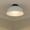thumbnail image 3 of Yep by Golden Lighting Zoey 3-light Flush Mount in Olympic Gold and Matte White shade, 3 of 8
