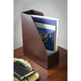 thumbnail image 2 of Dacasso Magazine Rack, Econo-Line Dark Brown Leather, 2 of 3