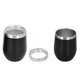 thumbnail image 3 of Vaso aislado ZHCH de acero inoxidable 304 color negro con tapa y pajita, 3 of 5