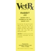VetRx Rabbit Veterinary Aid تخفيف التهابات الجهاز التنفسي السعوط عث الأذن 2oz