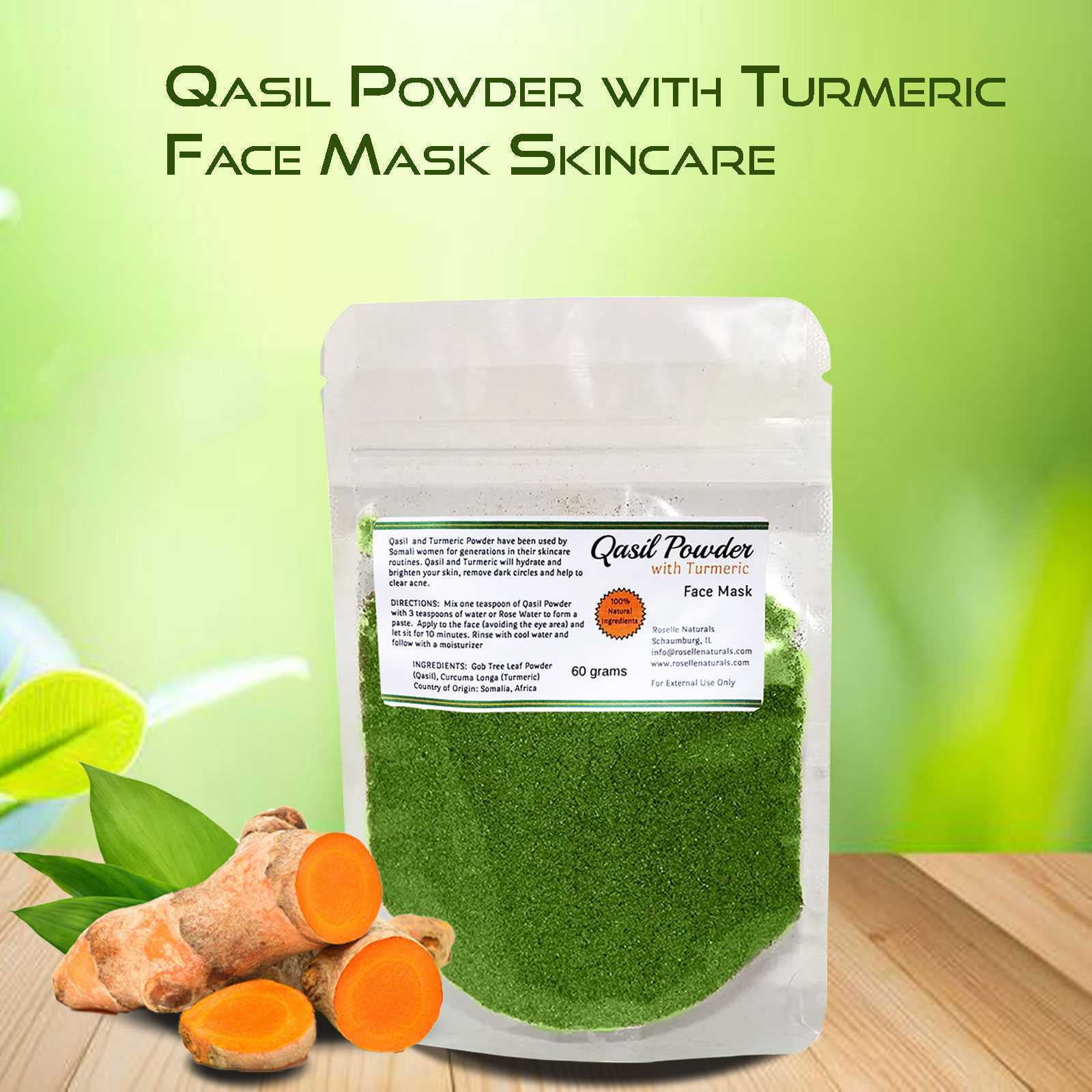  Tropical Superfoods Qasil Powder, Somalia Beauty Secret, Face Mask, Hair Mask, Qasil Mask, Organic, Pure