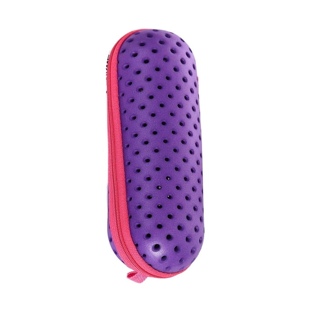Maytalsory Durable EVA Swimming Goggles Holder With Zipper Closure Glasses EVA Swimming Goggles Storage Box Purple