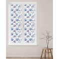 thumbnail image 4 of Purple Blue Window Privacy Film Hydrangea Floral Fruit Eucalyptus Leaves Country Decorative Glass Window Film UV Blocking Static Cling Non-Adhesive Sticker Covering for Home Door 23.6 x 78.7 inches, 4 of 8