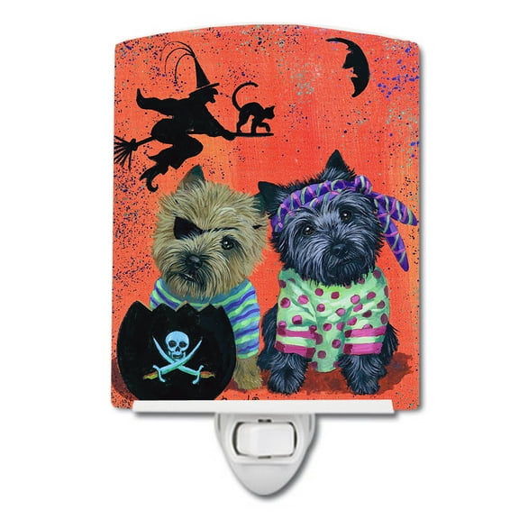 Cairn Terrier Pirates Halloween Ceramic Night Light
