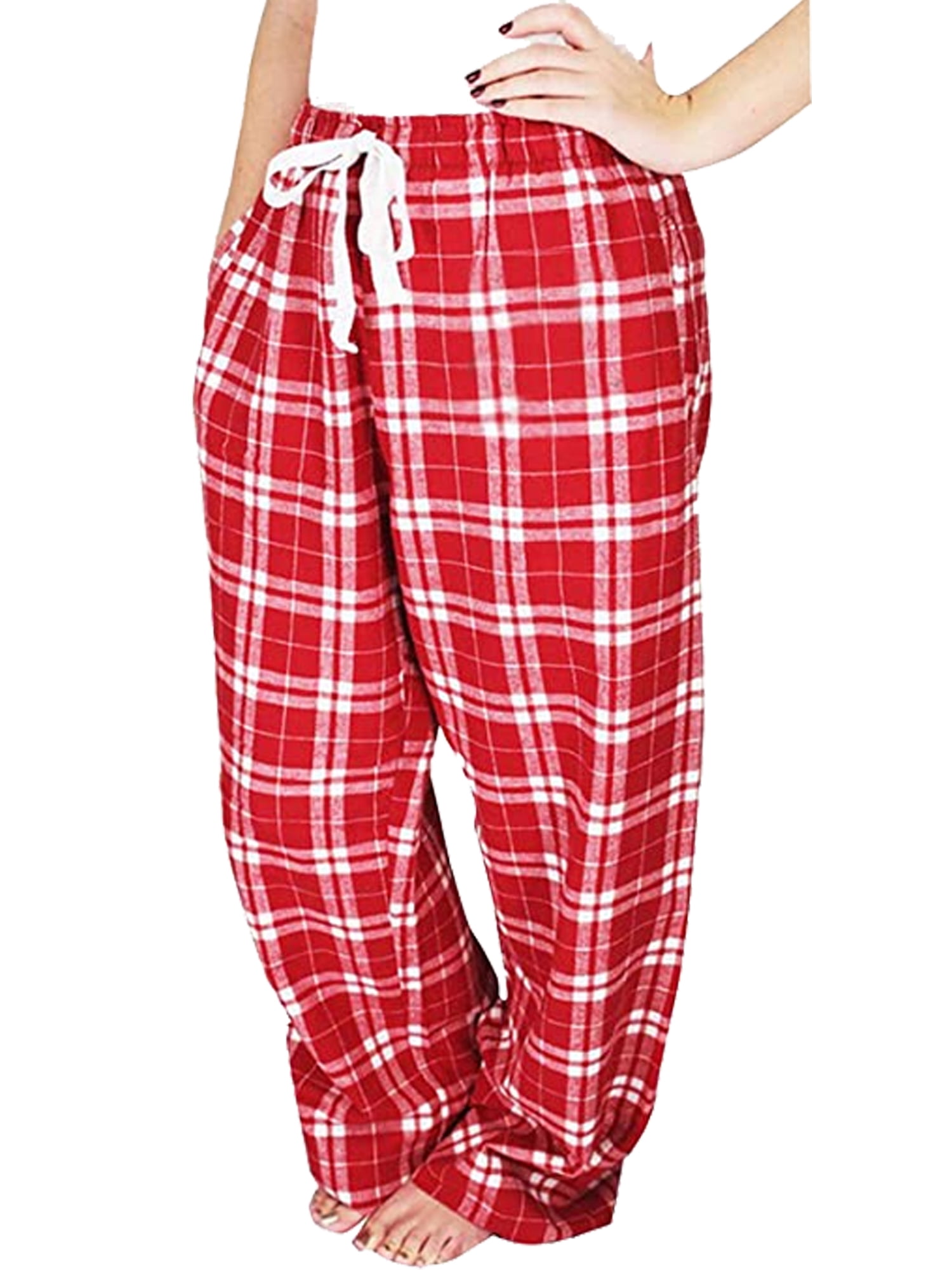 Ma&Baby Women Christmas Pajamas Pants Flannel Fabric Elk Lounge Sleep