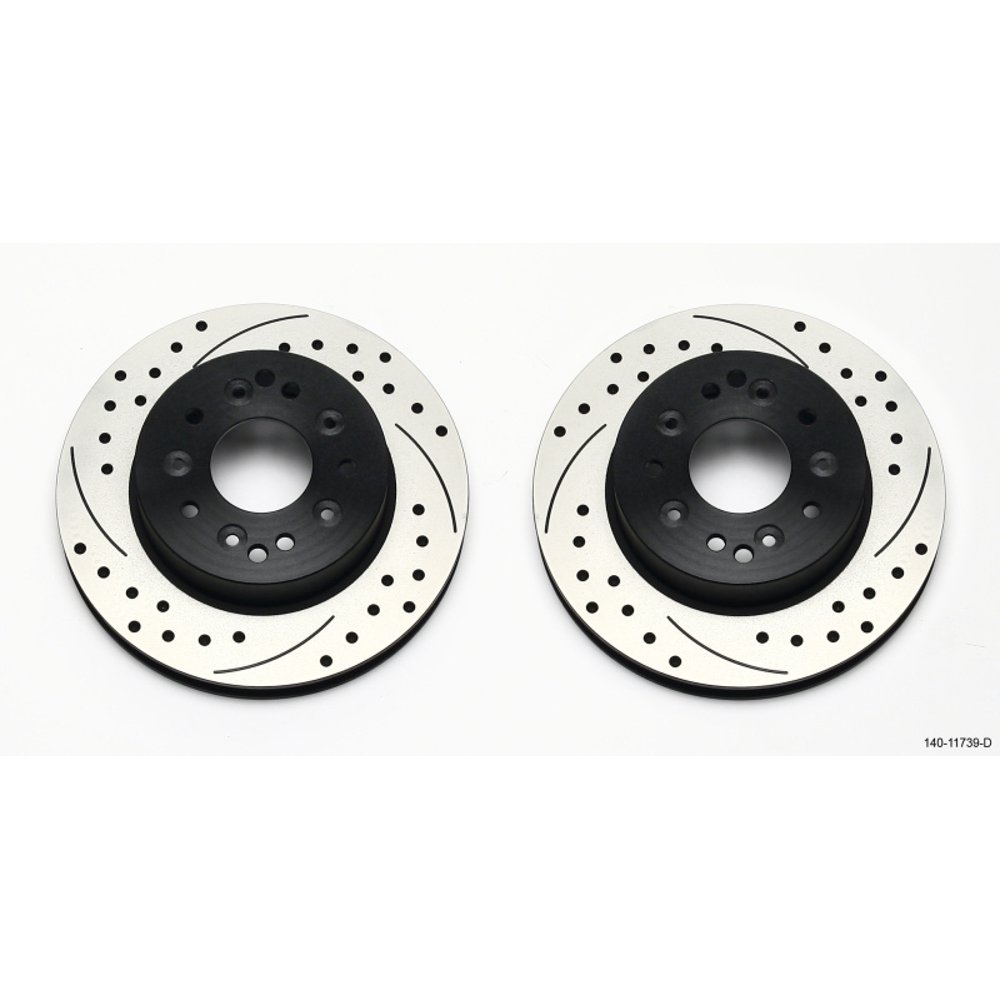 Wilwood Rotor-Rear-SRP-C5/C6 Vette-LH-BLK 12.00 x 1.03 - 5 x 4.75in
