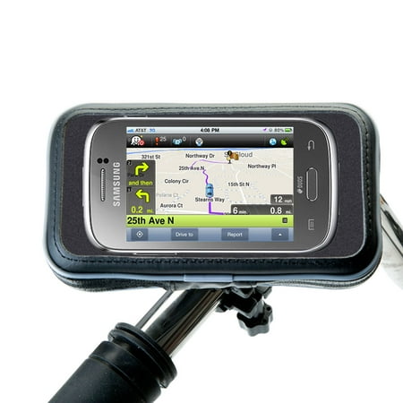 Gomadic Heavy Duty Weather Resistant Bicycle / Motorcycle Handlebar Mount Holder Designed For The Samsung Duos Tv