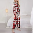 thumbnail image 3 of Kdxio Buffalo Plaid Love And Gnome Women's Pajama Sets Long Sleeve Button Down Sleepwear Nightwear Soft Pjs Lounge Sets-Medium, 3 of 7