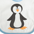 thumbnail image 4 of Inktastic Cute Baby Penguin Boys or Girls Baby Bib, 4 of 4