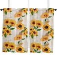 thumbnail image 4 of Sunflowers Vintage Newspaper Curtains For Living Room Bedroom Window Treatment Home Decoration Drapes Kitchen Curtain, 4 of 6