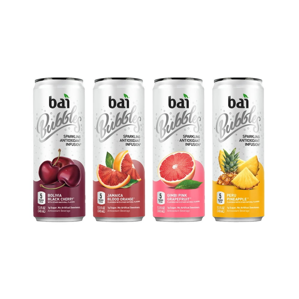 Bai Bubbles Sparkling Water, Voyager Variety Pack, Antioxidant Infused