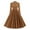 Khaki, variant on Efsteb Elegant Cocktail Dresses for Women Vintage Lapel Collar Button Pleated Dress Long Sleeve Solid Maxi Dress (Black,M)