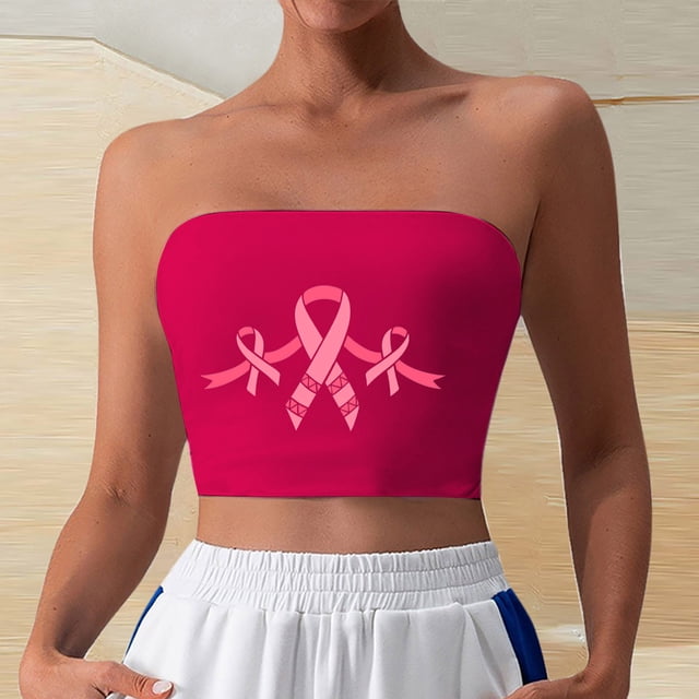 Tube Tops, Womens Printed Strapless Yoga Exercise Chest Wrap Pullover
