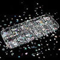 New 12-grid Boxed Mixed Color Nail Sequins Laser Maple Leaf Stars Heart DIY Ornament