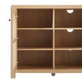 thumbnail image 3 of Walker Edison 2-Door Modern Rattan & Wood Sideboard in Coastal Oak, 3 of 16