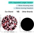 thumbnail image 3 of ITNRSIIET [20% Larger] Mouse Pad with Stitched Edge Premium-Textured Mouse Mat Waterproof Non-Slip Rubber Base Round, 3 of 5