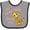 Heather and Black, variant on Inktastic My Great Uncle Loves Me Cute Giraffe Boys or Girls Baby Bib