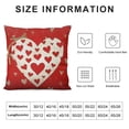 thumbnail image 6 of Acheng  Happy Mother's Day Letter Red Throw Pillow Cover, 2pcs Show Love to Mum Cushion Case Decoration for Sofa Couch White, 6 of 6